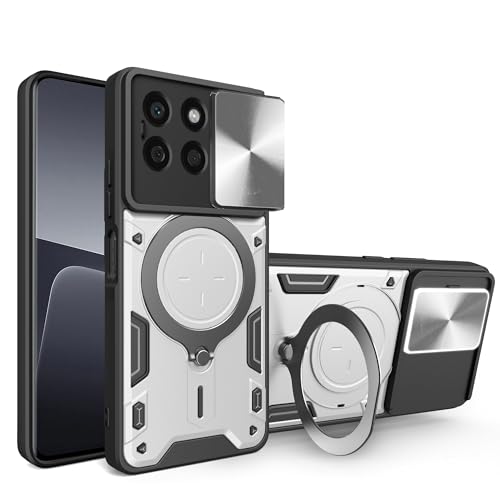 Lucyliy Compatible with Honor X8b LLY-LX1 LLY-LX2 LLY-LX3 Phone Case Cover [with Tempered Glass Screen Protector] Silvery