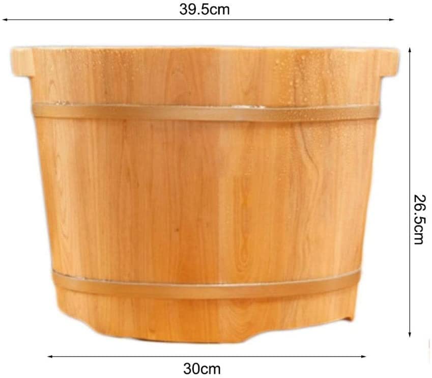 Tina de madera para remojo de pies de cedro miniatura 6