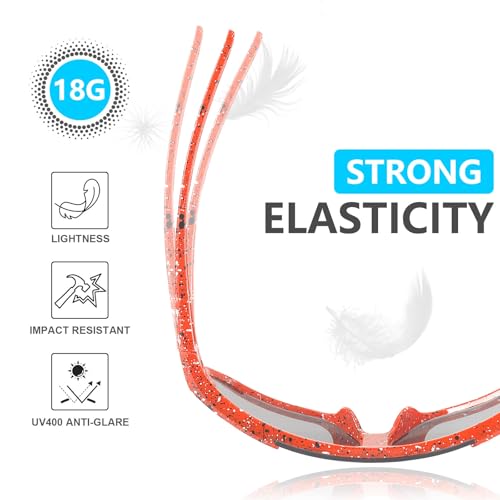 3PACK Kids Sunglasses Youth Baseball Sunglasses for 4-12 Boys Girls Cycling Softball Running UV400 Sports Goggles4