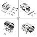 TIROL 2.25 Exhaust Clamp, 2.25 inch Lap Joint Band Stainless Steel Muffler Clamp for Joining to 2.25
