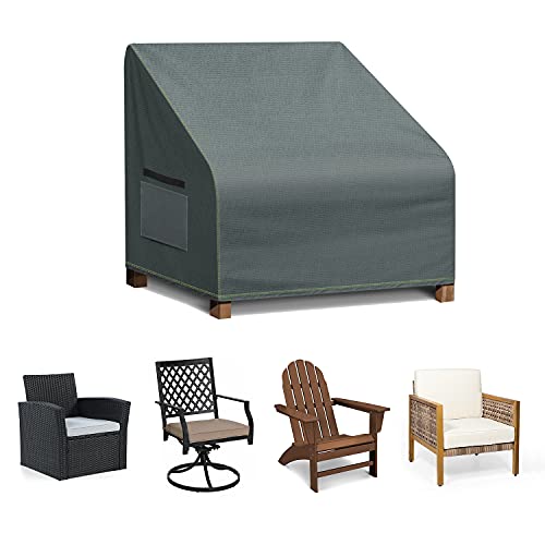 TAOCOCO Patio Chair Covers, 1 Pack Lounge Deep Seat Cover, 35" L X 38" W X 31" H, Waterproof and Heavy Duty Outdoor Furniture Covers