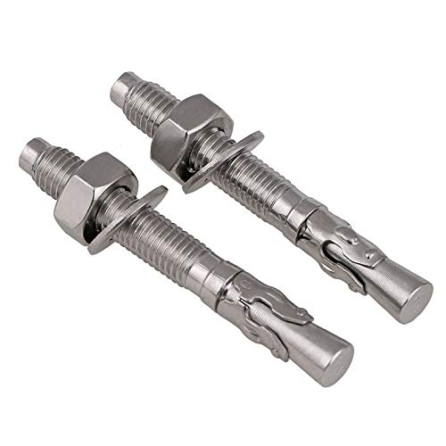 304 stal nierdzewna śruba rozszerzająca śruba samochodowa Naprawa samochodów Gecko Repair Repainment Bolt M6M8M10M16M16 2 sztuk screw (Length : 150mm, Rozmiar : M8)
