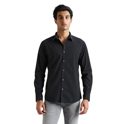 Image of Pepe Jeans Men's Casual Shirt | Trendy Printed Shirt for Men| Regular Fit | Full Sleeve | Available in Plus Size, Cotton