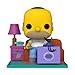 Funko- Pop Deluxe: The Simpsons-Homer Watching TV Figurine de Collection, 52945, Multicolour