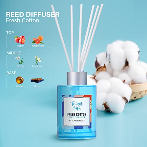Twilight Path Reed Diffuser Cotton Reed Diffuser 4.4 Oz + Scented Candle Home Fragrance Diffuser Set Air Fresheners Scented Diffuser Sticks Set Merry #TOP1