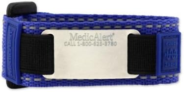 سوار الهوية الطبية ذو الشريط العاكس من مؤسسة MEDICALERT، متوسط الحجم