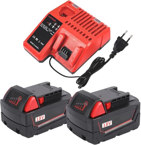 Batterie M18 18V lot double haute capacité 5,0 Ah pour travaux continus