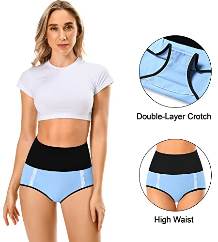 Misswho Cotton Womens High Waisted Underwear No Muffin Top C Section Briefs For Ladies Tummy Control Maternity Pregnancy Postpartum Essentias Soft Breathable Panties (10 Pack, Size 9, Xx-Large) #TOP4
