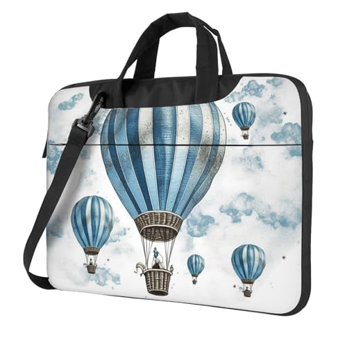 Housse antichoc ordinateur portable bandoulière sacoche PC portable motif bleu
