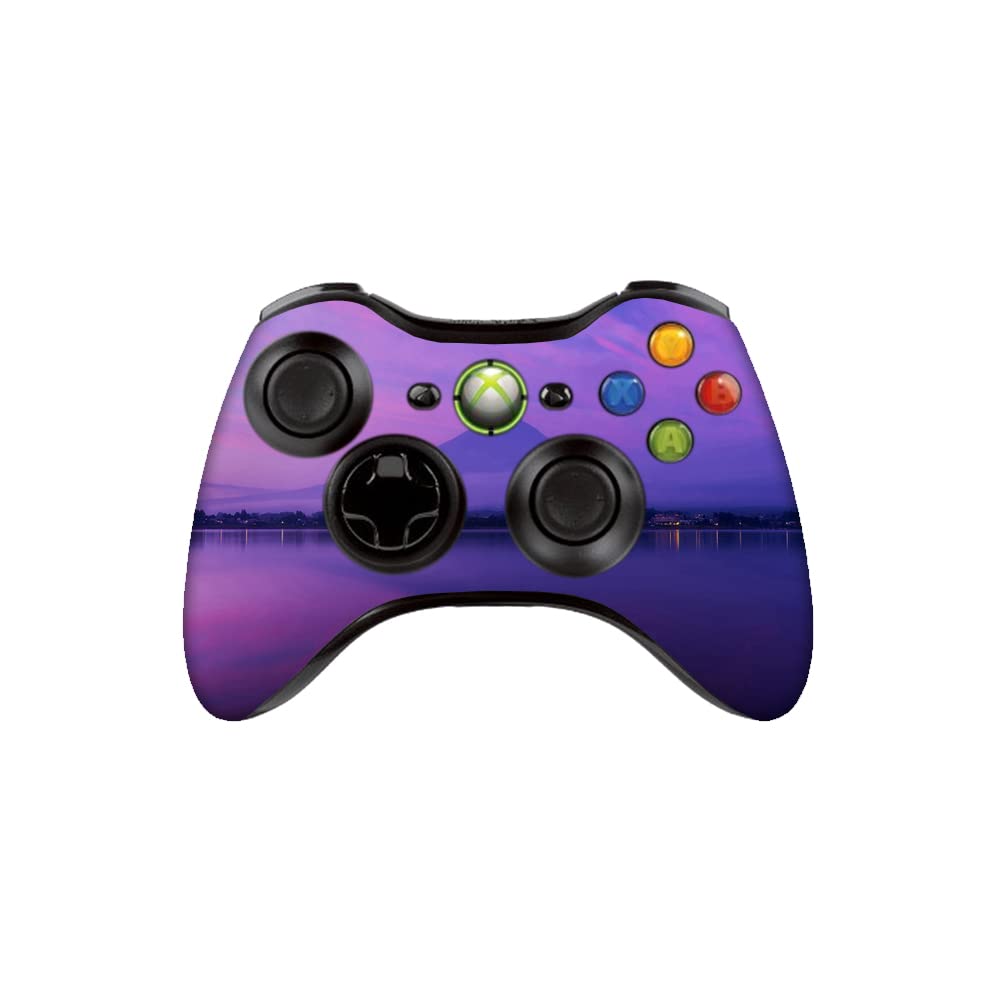 gadgets wrap printed vinyl decal sticker skin for xbox 360 controller only - purple nature