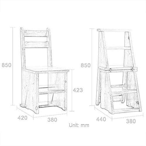 Taburete alto de madera maciza portátil para vestidor y baño 4