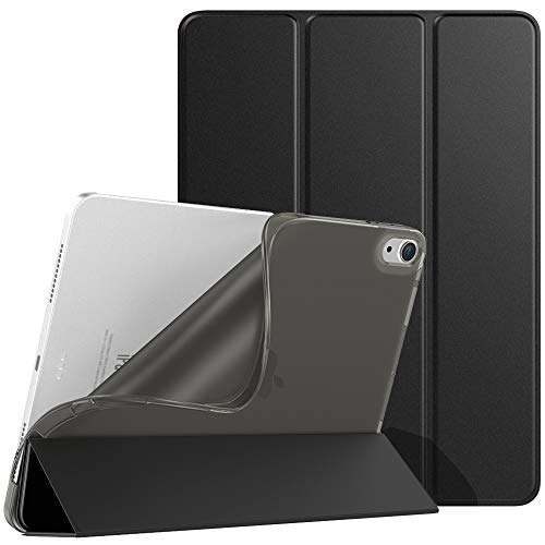 iPad air 5 ケース iPad air4 ケース 10.9インチ TiMOVO iPad Air 第5世代/第4世代 2022/2020 カバー TPU オートスリープ機能 第二世代Pencilワイヤレス充電対応 全面保護 PUレーザー 三つ折り スタンド マグネット 耐衝撃 軽量手帳型 ブラック