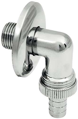 Preisvergleich Produktbild Wandanschlussbogen 90°, MS-verchromt mit Schlauchverschraubung
