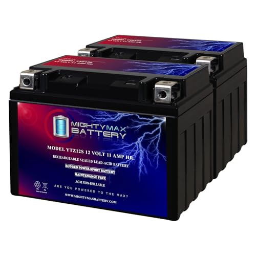 Mighty Max YTZ12S 12V 11Ah Battery for Honda VFR800 (2 Pack)