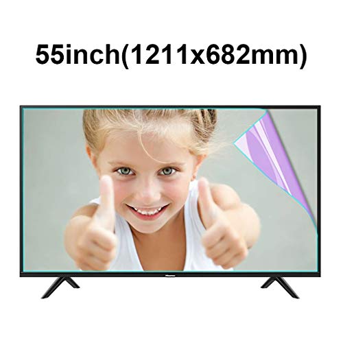 55 Zoll TV Displayschutzfolie, HD Anti-Blaues Licht Anti-Reflex Display Schutz Folie für PC Computer Monitor LCD LED (Size : B)
