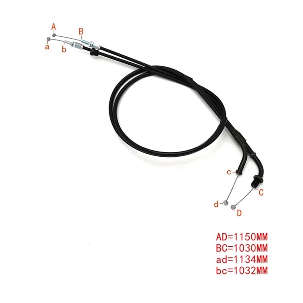 Cable Acelerador De Motocicleta Compatible con Honda Shadow 400 NV400 NC40 VT750C VT750C2 VT750C3