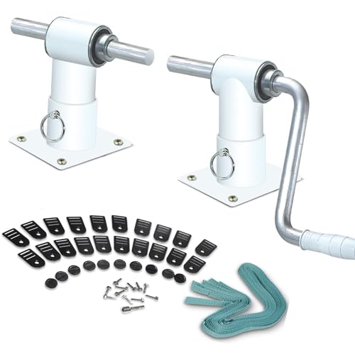 SWIMLINE HYDROTOOLS 50050 Premium Solar Reel System For Above Ground Swimming Pools | Durable | Non-Corrosive | Socket Mountable | With Straps & Hardware | Easy Cranking | TUBE KIT NOT INCLUDED