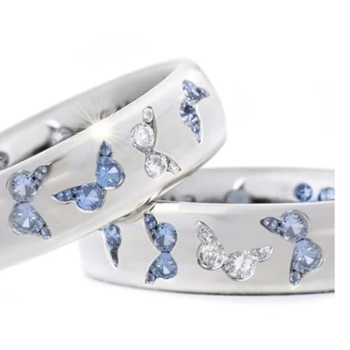 Rings bijoux couples anneaux papillon à offrir pour un anniversaire