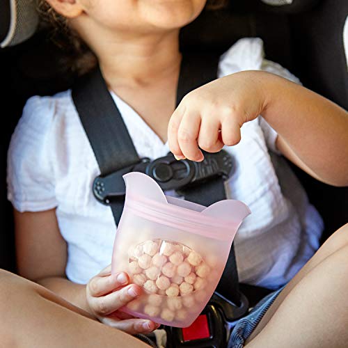 image for Zip Top Reusable 100% Silicone Baby + Kid Snack Containers - The only 