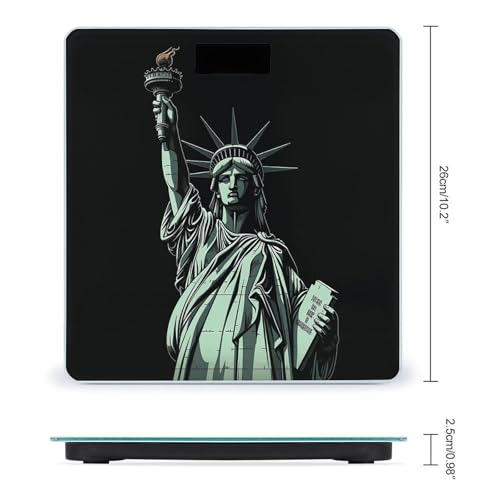 Báscula digital con diseño Estatua de la Libertad, 400 lb miniatura 2