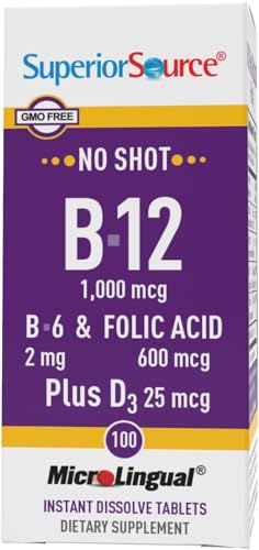 Superior Source 90950 No Shot Vitamin B12 Cyanocobalamin 1000 Mcg thumb #4