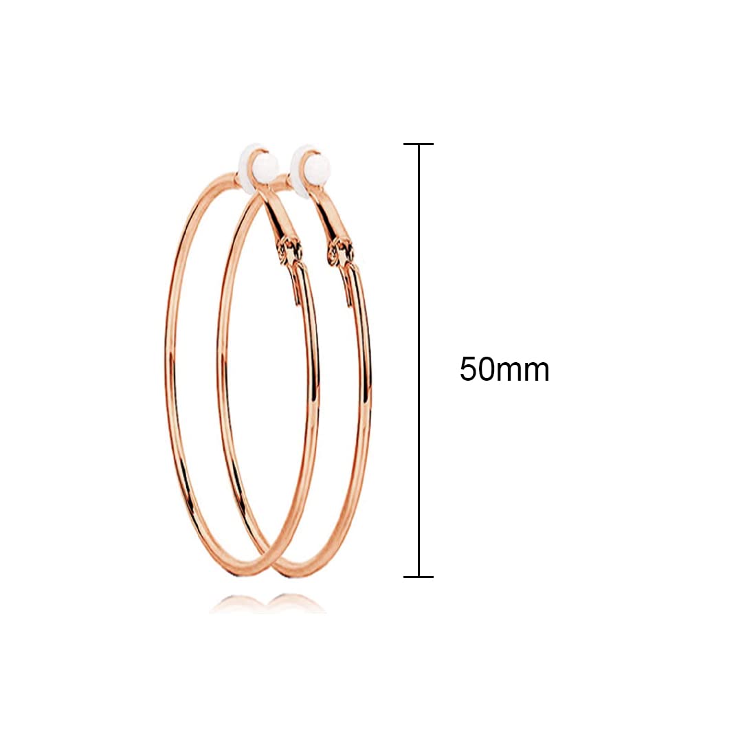 JeryWe 4 Paia Orecchini Clip Donna Ragazze Oro Chunky Torsione