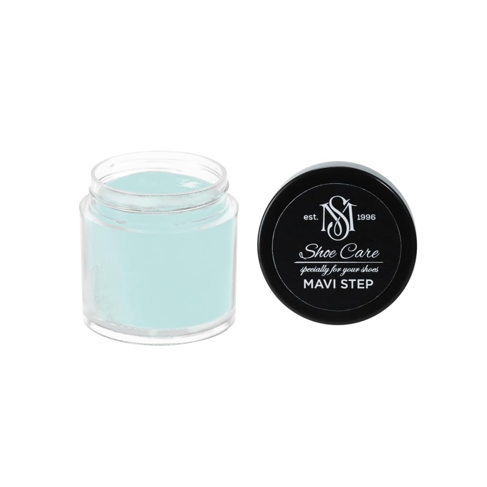 Soin de cirage premium MAVI STEP bleu œuf de merle pour cuir de luxe