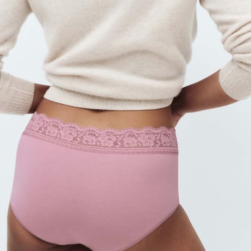 Image of Marks & Spencer Women's 5 Pack Cotton Lycra & Lace High Rise Short