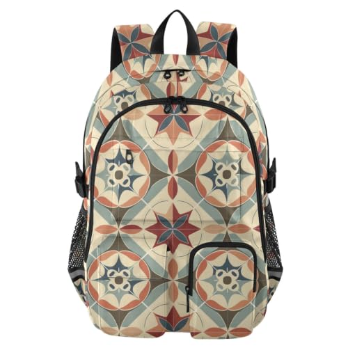Mochila para laptop de 17.5 pulgadas abstracta de colores para adolescentes y trabajo