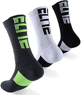 BEYONG Elite Basketball Socks, Dri-Fit Athletic Crew Socks for Men Women