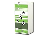 STIKKIPIX kompatibel für den Kinderzimmer Schrank STUVA von IKEA (Korpus: 60 x 128 cm) Fußball Aufkleber-Set | SC32 | Möbel Nicht Inklusive