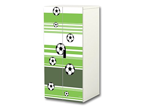 STIKKIPIX Fútbol Pegatinas | SC32 | Adecuadas para el Armario de niños STUVA de IKEA (Corpus: 60 x 128cm) | (Mueble no Incluido)