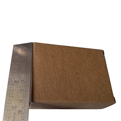 Image of Kalart Creations Foldable Brown 350 GSM Card Paper Soap Boxes (Pack of 20) | Durable Packaging for Handmade Soaps | Ideal for Storing and Packaging