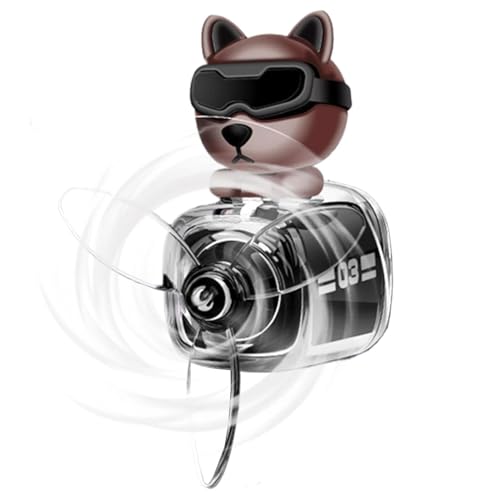 アロマセラピーディフューザー - プロペラ付きオートフレグランスクリップ、回転換気清潔、ベンチャーエアアウトラッシュエアフレッシュネス|車のインテリア、SUV、リムジン、キャンピングカー、車両アクセサリーの請求フレグランス