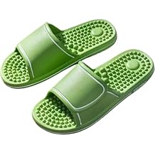 Acupressure Slippers Foot Massager for Neuropathy Pain Relief for Feet Massage Slippers for Circulation And Foot Pain Relief,Acupuncture Reflexology Sandals Green,US women 8-9/men 6.5-7.5