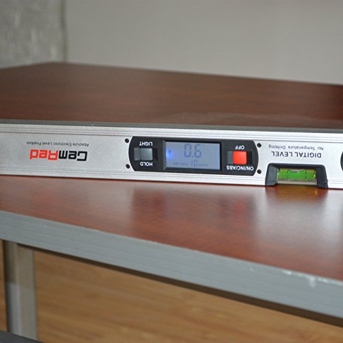 GemRed Box Beam Digital Level Angle Measure (NO.82112 Level without Magnetic Base(SILVER))