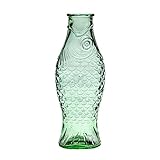  Glasflasche „Fisch“ Paola Navone, durchsichtiges Glas, 1 Liter