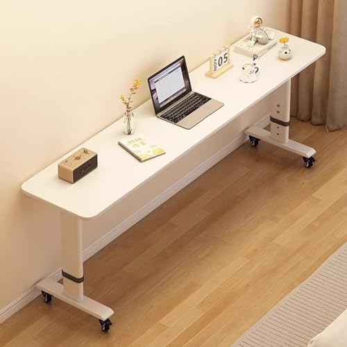 Escritorio ajustable con ruedas, mesa ergonómica para computadora para oficina en casa y espacios pequeños
