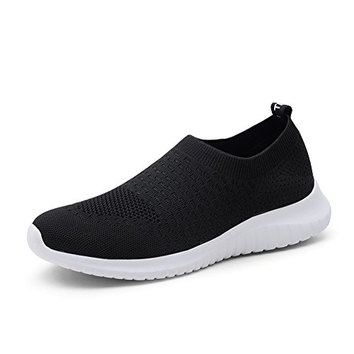 Image of TIOSEBON Men's Slip On Walking Shoes Arch Support Knit Mesh Lightweight Casual Comfortable Gym Workout Running Tennis Travel Standing Sneakers