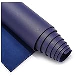 Yimihua Kunstleder Kunstledergewebe, Kunstledergewebe, Bekleidungsherstellung, Innendekoration, Schweres PU-Innengewebe, 1,38 × 0,5 M (4,5 × 1,6 Ft), (Color : Blue)