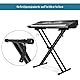 Cocoarm Keyboard Ständer Keyboardständer Höhenverstellbar Keyboard Halterung E-Piano Ständer Tragbarer X Style Doppelstrebig Klappbar E-Piano Halterung, Schwarz