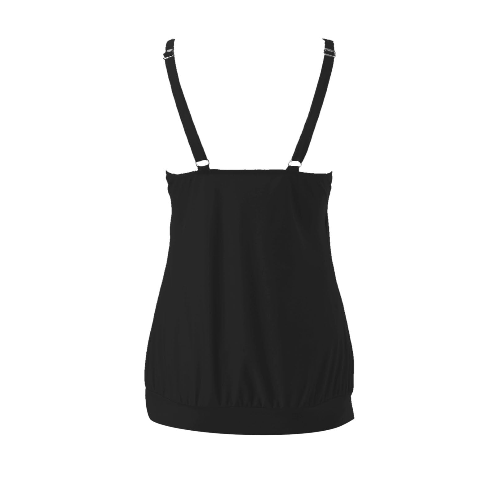 Generisch 2025 - Haut tankini pour femme, coupe ample, haut de natation sans bas, maillot de bain, haut de maillot de bain 2025, débardeurs pour homme