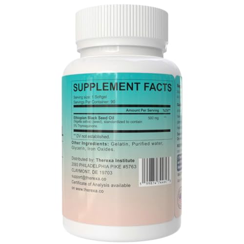 THEREXA Ethiopian Black Seed Oil Softgels