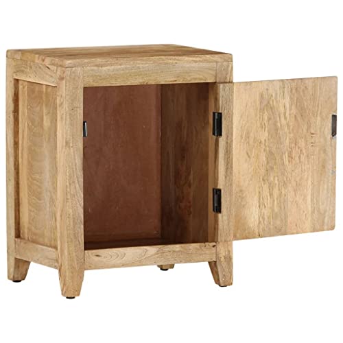 Table de chevet grand compartiment de rangement meuble de lit bois de manguier