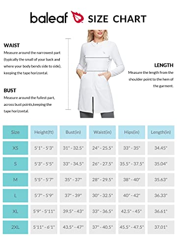 Baleaf Women's Upf 50+ Cover Up Long Jacket Spf Hoodie Beach Shirt Sun Protection Lightweight Swim Pool Suit White Xl #TOP6