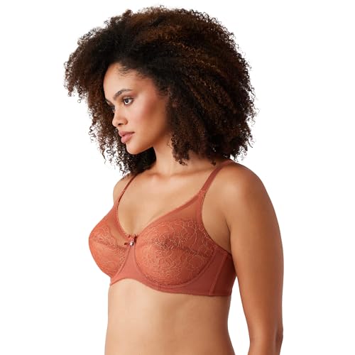 Image of Wacoal Women's Retro Chic Unlined Mesh Full Coverage Underwire Bra, 855186