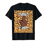 100 giorni di guida my teacher nuts shirt groundhog student maglietta