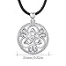 Collar con Colgante Nudo Celta de plata de ley 925 para hombres...