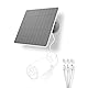 FlexSolar Solarpanel für Akku Überwachungskamera Aussen，6W Kamerafür für Ring Kamera mit batteriebetriebener Kamera