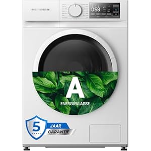 HEINNER HHWM-M914IVNA+++ wasmachine, 9 kg, borstelloze motor, 15 wasprogramma's, 72 dB geluidsniveau, LED-display, 1400 tpm, energieklasse A+++, wit, 5 Year Warranty (Wit, 9 KG)